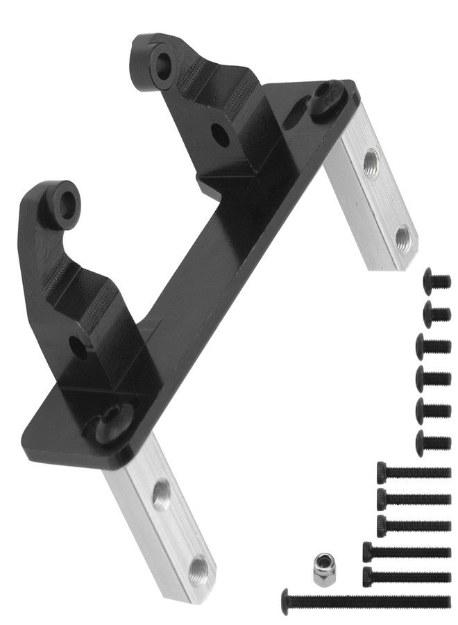 Share Goo قاعدة تثبيت سيرفو المحور المعدني من ShareGoo متوافقة مع محور Axial SCX10 II 90046 AR44 ومحور MN999، قطعة ترقية لسيارة الزحف RC بمقياس 1/10 (أسود) - Image 2
